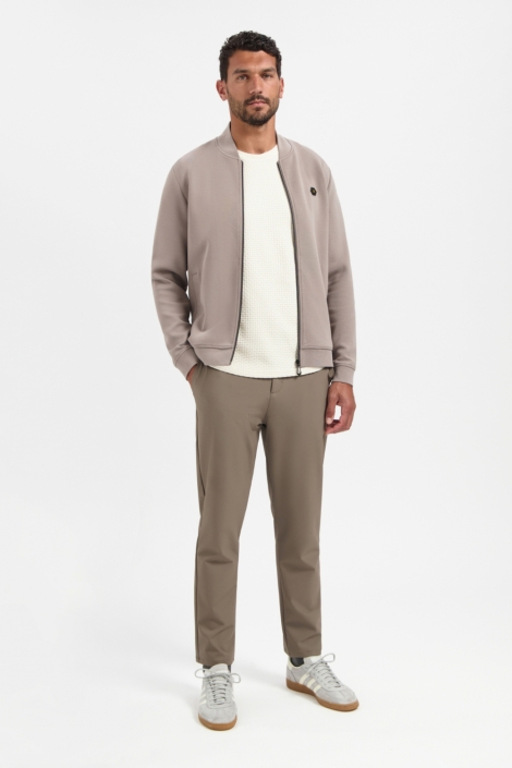 NO-EXCESS t-shirt crewneck relief jacquard bl